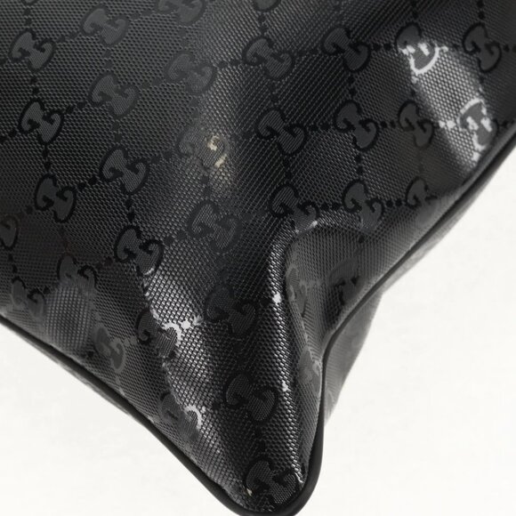 GUCCI GG implementation Shoulder Bag PVC Black Silver 201446 Auth am9344V - Picture 4 of 16